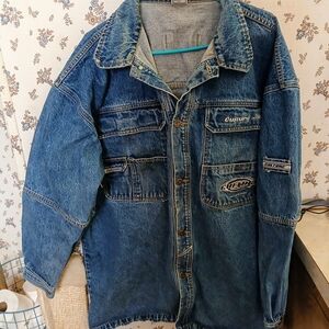 Men's Vintage Culture Jeans Denim Jacket 3XL